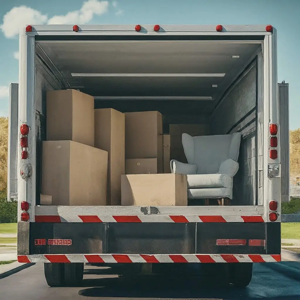 Truck with Packed Boxes